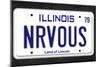 NRVOUS License Plate Movie Poster-null-Mounted Poster