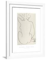 Nu Accroupi de Dos-Henri Matisse-Framed Art Print