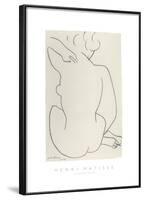 Nu Accroupi de Dos-Henri Matisse-Framed Art Print