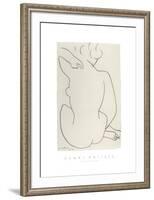 Nu Accroupi de Dos-Henri Matisse-Framed Art Print