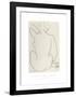 Nu Accroupi de Dos-Henri Matisse-Framed Art Print