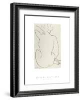 Nu Accroupi de Dos-Henri Matisse-Framed Art Print