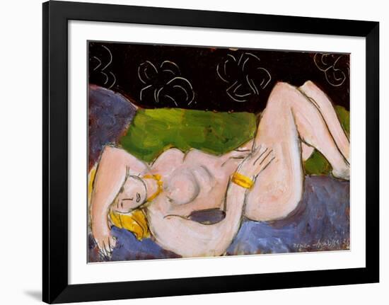 Nu Allonge-Henri Matisse-Framed Art Print