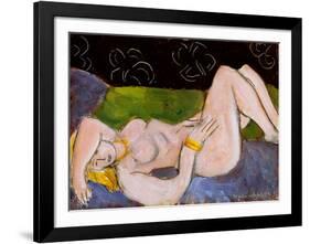 Nu Allonge-Henri Matisse-Framed Art Print