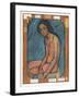 Nu Assis, C.1909 (Oil on Canvas)-Amedeo Modigliani-Framed Giclee Print