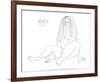 Nu Assis, c.1969-Pablo Picasso-Framed Serigraph