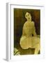 Nu assis sur un divan-Amedeo Modigliani-Framed Giclee Print