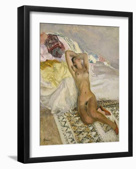 Nu assis-Henri Lebasque-Framed Giclee Print