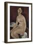 Nu assis-Amedeo Modigliani-Framed Giclee Print