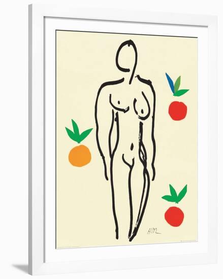 Nu Aux Oranges-Henri Matisse-Framed Art Print