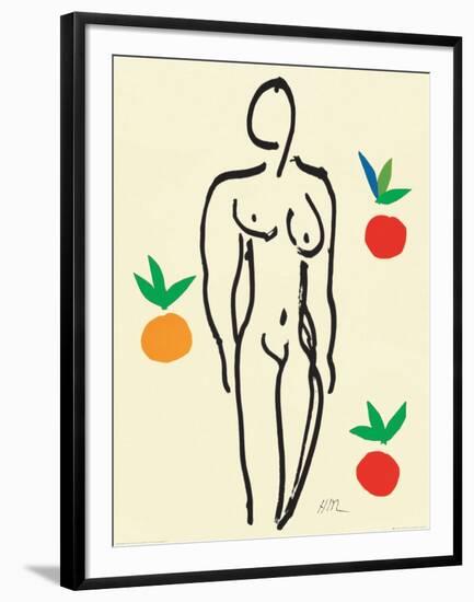 Nu Aux Oranges-Henri Matisse-Framed Art Print