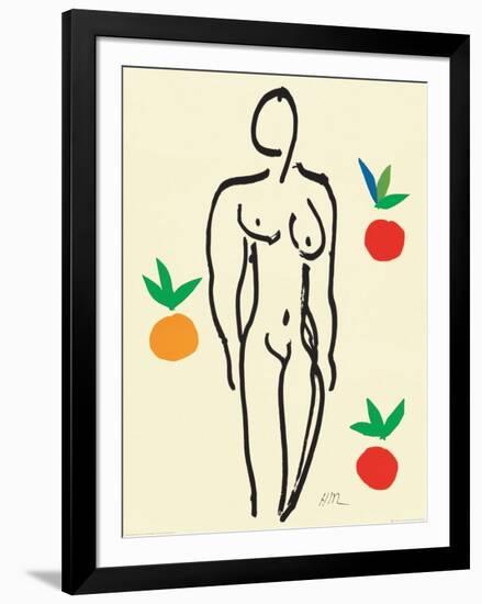 Nu Aux Oranges-Henri Matisse-Framed Art Print