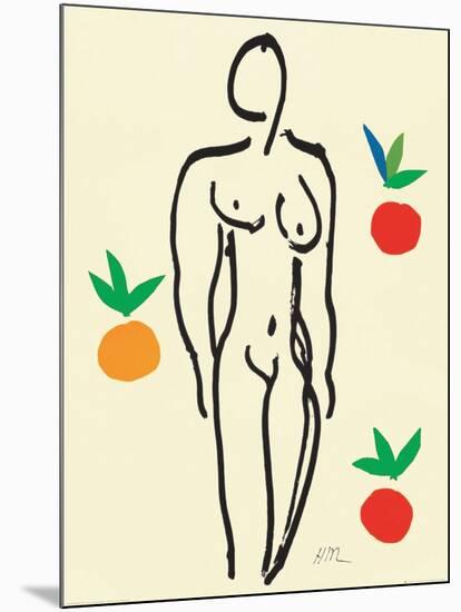 Nu Aux Oranges-Henri Matisse-Mounted Art Print