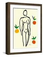 Nu Aux Oranges-Henri Matisse-Framed Art Print