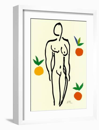 Nu Aux Oranges-Henri Matisse-Framed Art Print