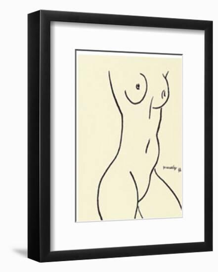 Nu, c.1952-Henri Matisse-Framed Serigraph