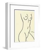 Nu, c.1952-Henri Matisse-Framed Serigraph