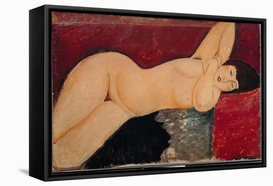 Nu Couché, 1917 (Oil on Canvas)-Amedeo Modigliani-Framed Stretched Canvas