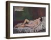 'Nu couché', mid 19th century, (1937)-Gustave Courbet-Framed Giclee Print