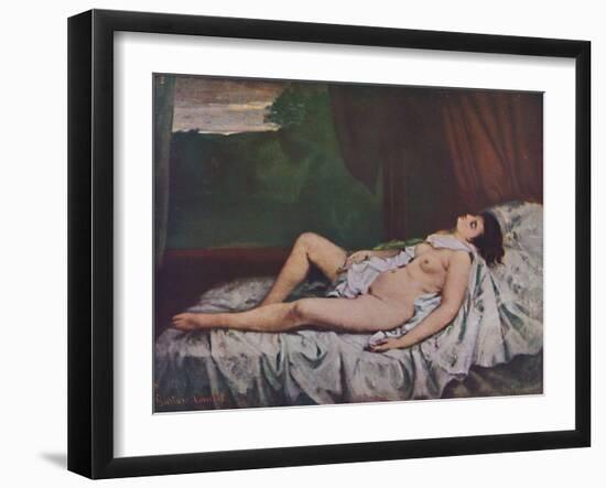 'Nu couché', mid 19th century, (1937)-Gustave Courbet-Framed Giclee Print