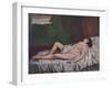 'Nu couché', mid 19th century, (1937)-Gustave Courbet-Framed Giclee Print