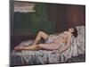 'Nu couché', mid 19th century, (1937)-Gustave Courbet-Mounted Giclee Print