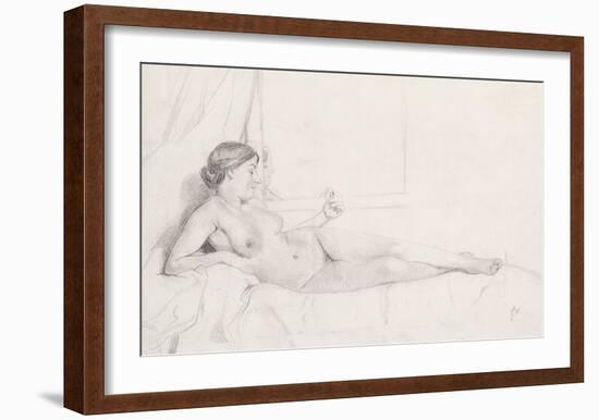 Nu Couche sur un Canape-Felix Edouard Vallotton-Framed Premium Giclee Print