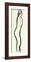 Nu de Profile-Amedeo Modigliani-Framed Serigraph