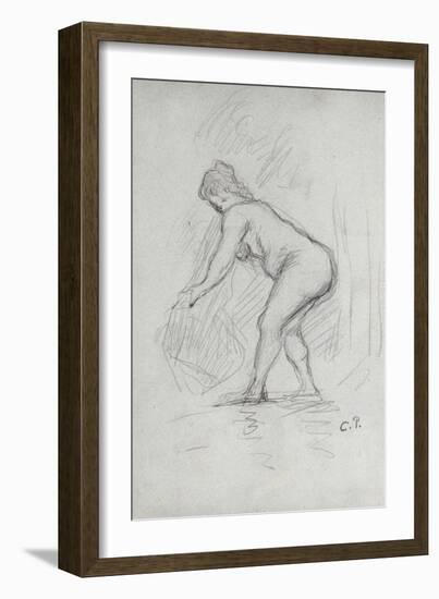 Nu Debout-Camille Pissarro-Framed Giclee Print