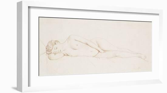 Nu Feminin Couche-Felix Edouard Vallotton-Framed Premium Giclee Print