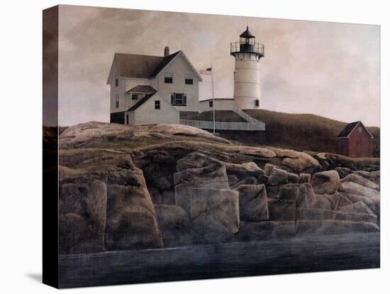 Nubble Light-David Knowlton-Stretched Canvas