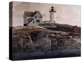 Nubble Light-David Knowlton-Stretched Canvas