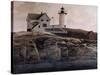 Nubble Light-David Knowlton-Stretched Canvas