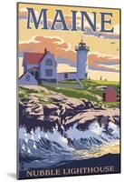 Nubble Lighthouse - York, Maine-null-Mounted Poster