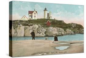 Nubble Lighthouse, York, Maine-null-Stretched Canvas