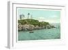 Nubble Lighthouse, York, Maine-null-Framed Art Print