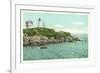 Nubble Lighthouse, York, Maine-null-Framed Art Print