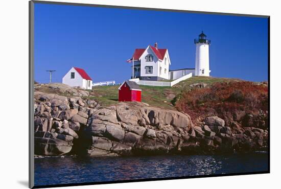 Nubble Lighthouse York Maine-George Oze-Mounted Photographic Print