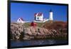 Nubble Lighthouse York Maine-George Oze-Framed Photographic Print