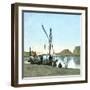Nubia (Egypt), Travellers's Boat on the Nile-Leon, Levy et Fils-Framed Photographic Print