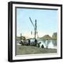 Nubia (Egypt), Travellers's Boat on the Nile-Leon, Levy et Fils-Framed Photographic Print