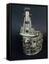 Nubia, Tomb, Royal Crown from Ballana Made of Silver with Inlaid Jewels-null-Framed Stretched Canvas