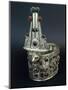 Nubia, Tomb, Royal Crown from Ballana Made of Silver with Inlaid Jewels-null-Mounted Giclee Print