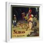 Nubian Brand - Los Angeles, California - Citrus Crate Label-Lantern Press-Framed Art Print