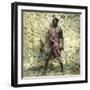 Nubian Equipped for Combat (Upper-Egypt) Circa 1880-Leon, Levy et Fils-Framed Photographic Print