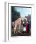 Nubian Giraffe-Jacques-Laurent Agasse-Framed Giclee Print