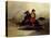 Nubian Horseman at the Gallop-Alfred De Dreux-Stretched Canvas