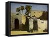 Nubian house on Elephantine Island-English Photographer-Framed Stretched Canvas