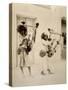 Nubian Musicians-G. Lekegian-Stretched Canvas