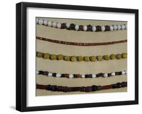 Nubian Necklaces with Semi-Precious Stones-null-Framed Giclee Print